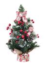 Mini Árvore de Natal Decorada para Mesa HoHo 30 cm