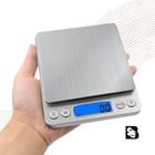 Mini Balança De Cozinha Digital Eletrônica Portátil Alimentar Alta Precisão 0,1g Até 2kg Com Bandeja