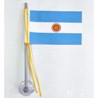 Mini Bandeira Argentina Com Ventosa Poliéster 5,5Cm X 8,5Cm - Sp Bandeiras