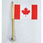 Mini Bandeira Canadá Com Ventosa Poliéster (5,5Cm X 8,5Cm)
