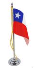 Mini Bandeira de Mesa CHILE 15 cm Poliéster