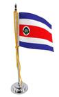 Mini Bandeira de Mesa Costa Rica 15 cm Poliéster