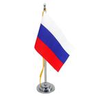 Mini Bandeira De Mesa Da Russia 15 Cm Poliéster - Sp Bandeiras