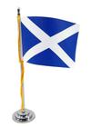 Mini Bandeira de Mesa Escócia 15 cm Poliéster