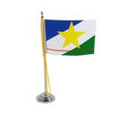 Mini Bandeira Mesa Estado de Roraima mastro 15 cm