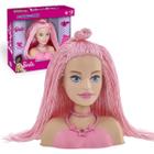 Mini Barbie Styling Head Original Boneca Cabelo Rosa Pupee