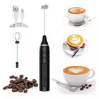 Mini Batedor Misturador Mixer Elétrico para Bebidas Leite Café Clara de Ovos 2 EM 1 Utensílios de Cozinha