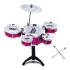 Mini Bateria Musical Infantil Tambor Baquetas Jazz Drum