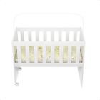 Mini Berço De Bebê Chiqueirinho Quarto Infantil Com Ridízios Acompanha Colchão 2 em 1 G2 Plus