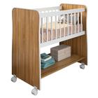 Mini Berço Para Bebê Infantil Rubi Estilo Moisés Com Colchão Nature Branco - Desk Design