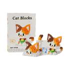 Mini Blocos de Construção Gato Bonito - Modelo Micro para Crianças