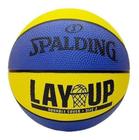 Mini Bola De Basquete Spalding - Lay Up - Amarela/Azul