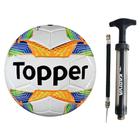 Mini Bola Futebol Topper Samba Oficial Mais Inflador Com