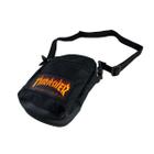 Mini Bolsa Thrasher Flame Logo Patch Skate Preto