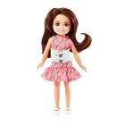 Mini Boneca Barbie Chelsea Vestido Rosa 13 Cm Mattel - Hkd90