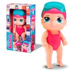 Mini Boneca Bebê Coleção Belatrix Baby Acqua 18 cm Silmar Brinquedos