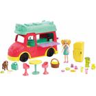 Mini Boneca com Veículo Polly Pocket - Food Truck 2 em 1 - Mattel
