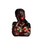 Mini Boneca Namoradeira Decorativa com Tranças Vermelha