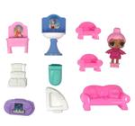 Mini Boneca Surpresa Lol com Kit Móveis Acessórios da Casinha Casa 10 Peças Brinquedo Infantil Goal Kids