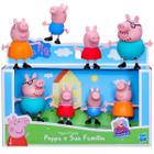 Mini Bonecos Peppa George Papai Mamãe - Família Pig - Hasbro F2190