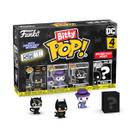 Mini brinquedos colecionáveis, pacote com 4, Funko Bitty Pop! Batman 85º