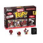 Mini brinquedos colecionáveis, pacote com 4, Funko Bitty Pop! Deadpool