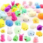 Mini Brinquedos Kawaii para Alívio do Estresse - 50 Unidades - Animais Squishies
