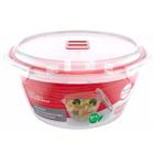 Mini Caçarola de Legumes para Freezer e Micro-Ondas Vermelho