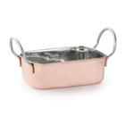 Mini Caçarola Retangular Para Servir Inox Bronze 14 cm - AN907BZ