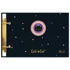 Mini Caderno Argolado Cute Cat 50 Folhas CADERSIL