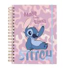 Mini Caderno Smart 80 folhas reposicionáveis Disney Stitch