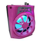 Mini Caixa De Som Grasep 10W Rms Bluetooth Fm Usb Rosa