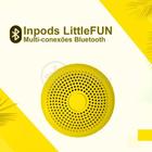 Mini Caixa De Som Inpods Wireless Bluetooth V5 Amarelo - SMART BRACELET