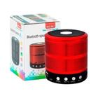 Mini Caixa Portátil De Som Celular Bluetooth 887 Vermelho