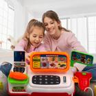 Mini Caixa Registradora Infantil Mercadinho Com Luz E Som Brinquedo Menino Máquina Criança Acessórios Educativo Lojinha