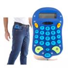 Mini calculadora portátil de bolso com cordão material de calculo básico