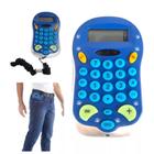 Mini calculadora portátil de bolso com cordão papelaria escolar