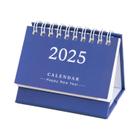 Mini Calendário De Mesa Em Inglês 2025 Portátil Feito À Mão Diário Display Estilo Simples