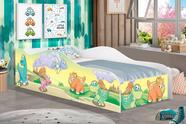 Mini Cama c/ Proteção Lateral Dinossauro Baby, Cama Infantil