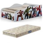 mini cama carro vingadores infantil + colchão probel - Frausto