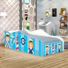 Mini Cama Fun Capitão Marinhos Meninos Infantil Com Colchão - CasaH