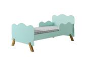 Mini Cama Infantil Angel Proteção Lateral C/Pés de Madeira