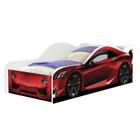 Mini Cama Infantil de Carro Vermelho Esportivo de Corrida