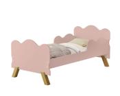 Mini Cama Infantil menina com Proteção Lateral Angel Cor Rosa