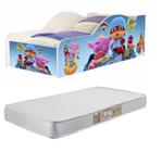 Mini Cama Infantil Menina Pocoyo 100% Mdf Com Colchão