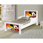 Mini Cama Montessoriana Infantil Mickey Adesivada com Colchão