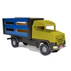 Mini Caminhão Boiadeiro Azul/Amarelo P.A Brinquedos