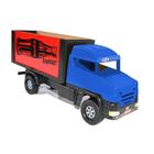 Mini Caminhão Furgão Azul/Vermelho P.A Brinquedos