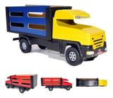 Carreta Caminhão Scania Boiadeiro Carroceria de Madeira Brinquedo Grande  26x90cm Criança na Fazenda em Promoção na Americanas