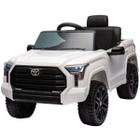 Mini Caminhonete Carro Elétrico Infantil Toyota Tundra Bateria 12V Branca Importway Bw-280br